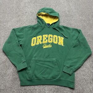VINTAGE Oregon Ducks Hoodie Mens Extra Large Varsity Brand NCAA Football Basket